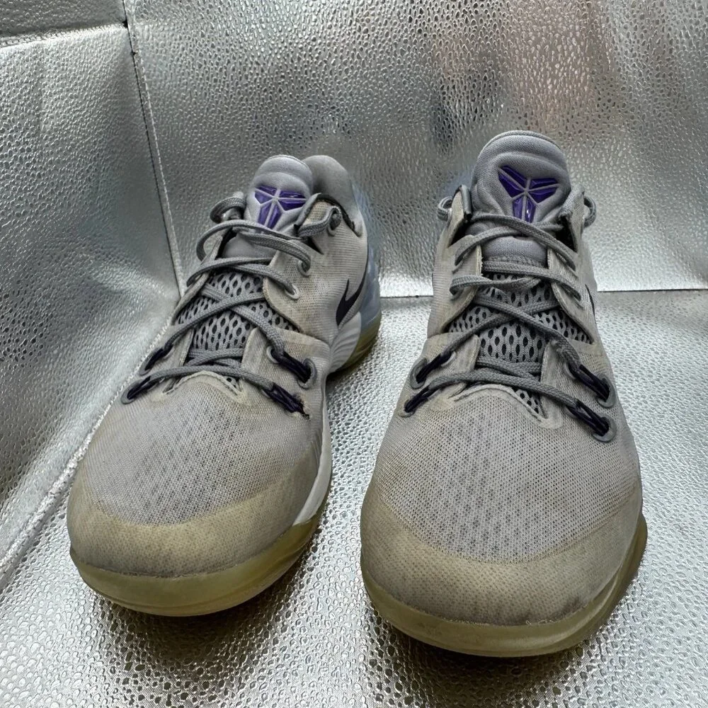 Size 9.5 Nike Mens Zoom Kobe Venomenon 5 Wolf Grey Basketball Sneaker 749884 050